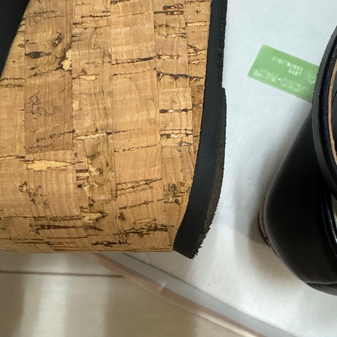 クロスストラップ厚底パンプス(Mサイズ)/an another angelus