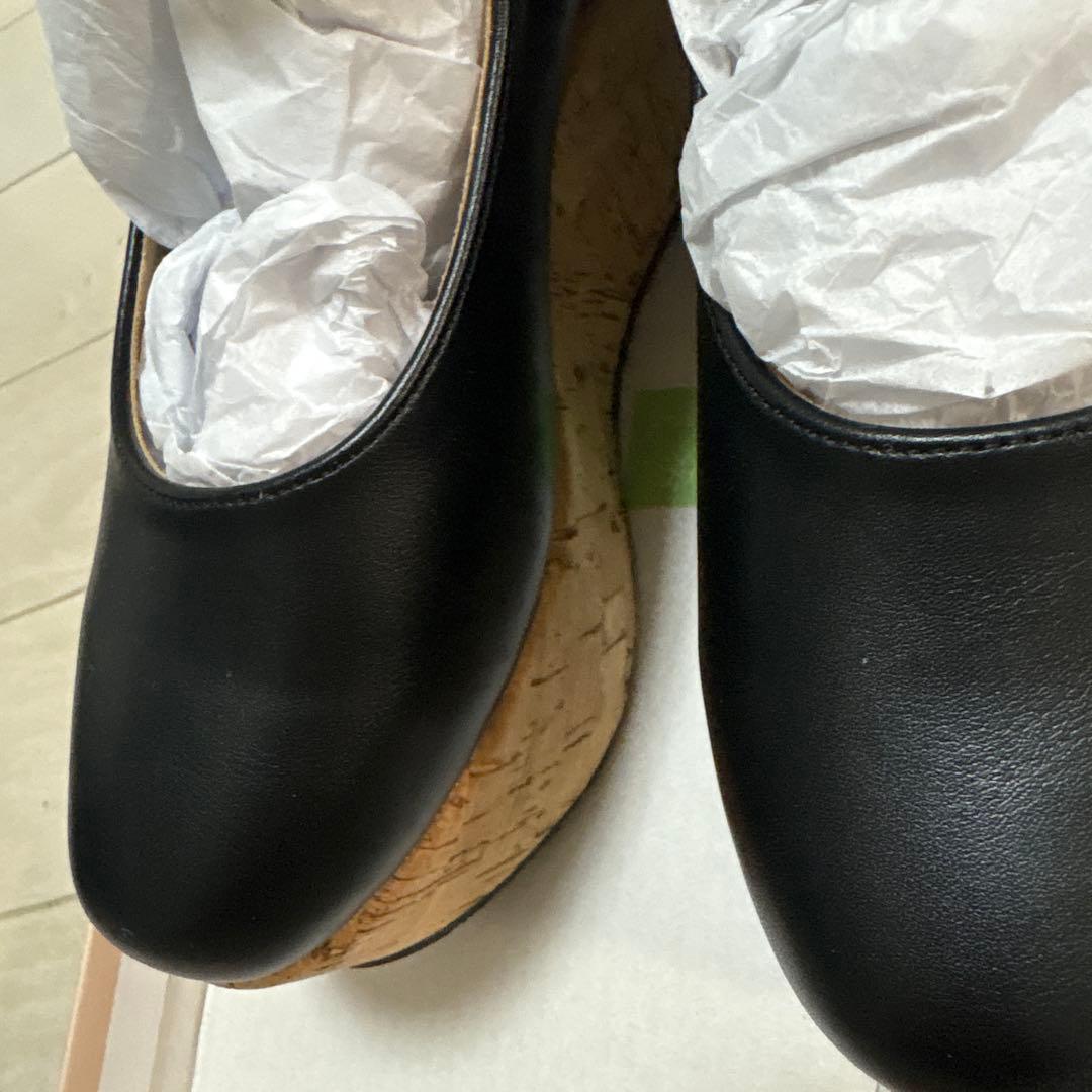 クロスストラップ厚底パンプス(Mサイズ)/an another angelus