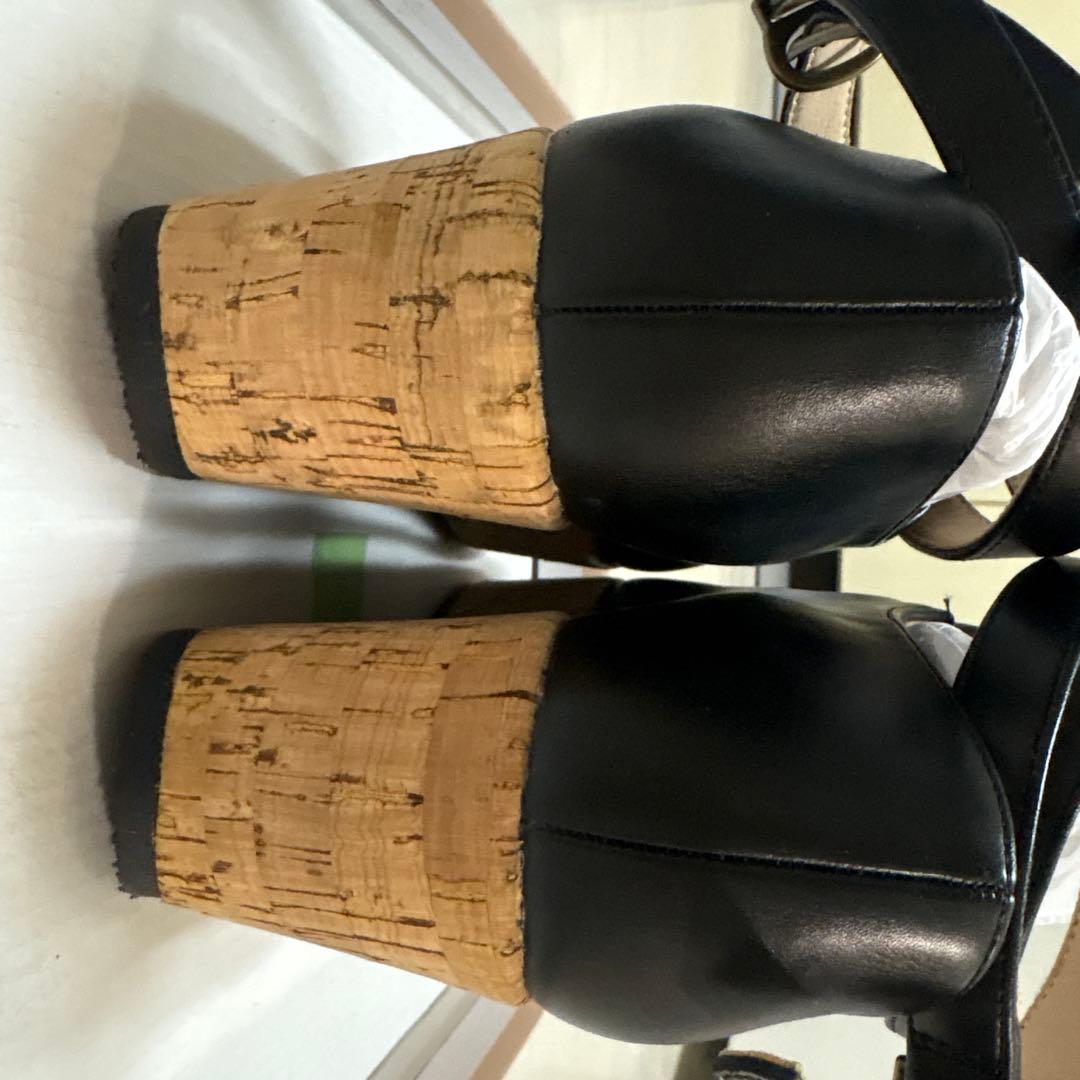 クロスストラップ厚底パンプス(Mサイズ)/an another angelus