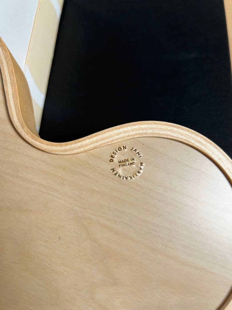 新品未使用　マヤムー　白樺のトレイ　Astia アスティア　ブラック　21cm