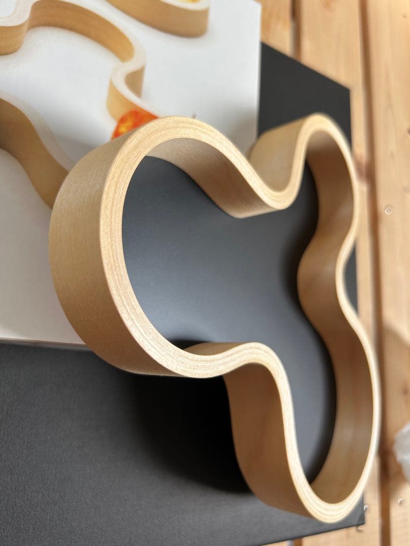 新品未使用　マヤムー　白樺のトレイ　Astia アスティア　ブラック　21cm