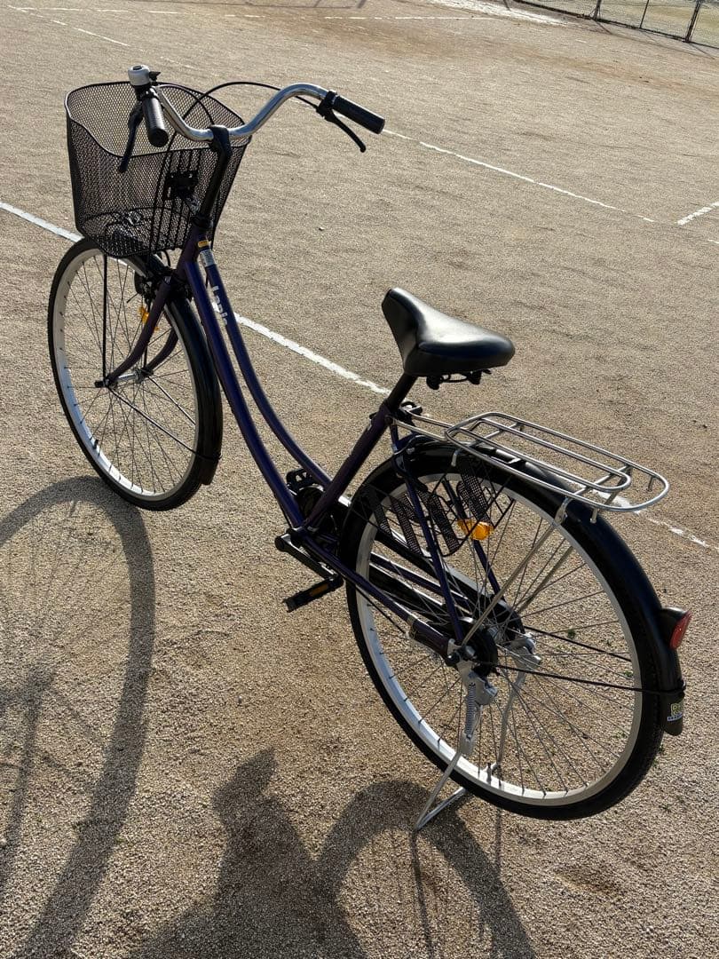 パープルカラー・シンプル・ママチャリ(26㌅)個人配達致します。お引き取りでも可
