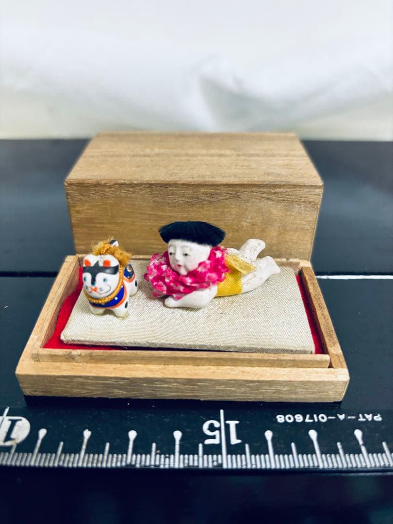 ❸アンティークはいはい人形童子たぬき蓄音機ダルマ大正レトロ 御所人形 まとめて