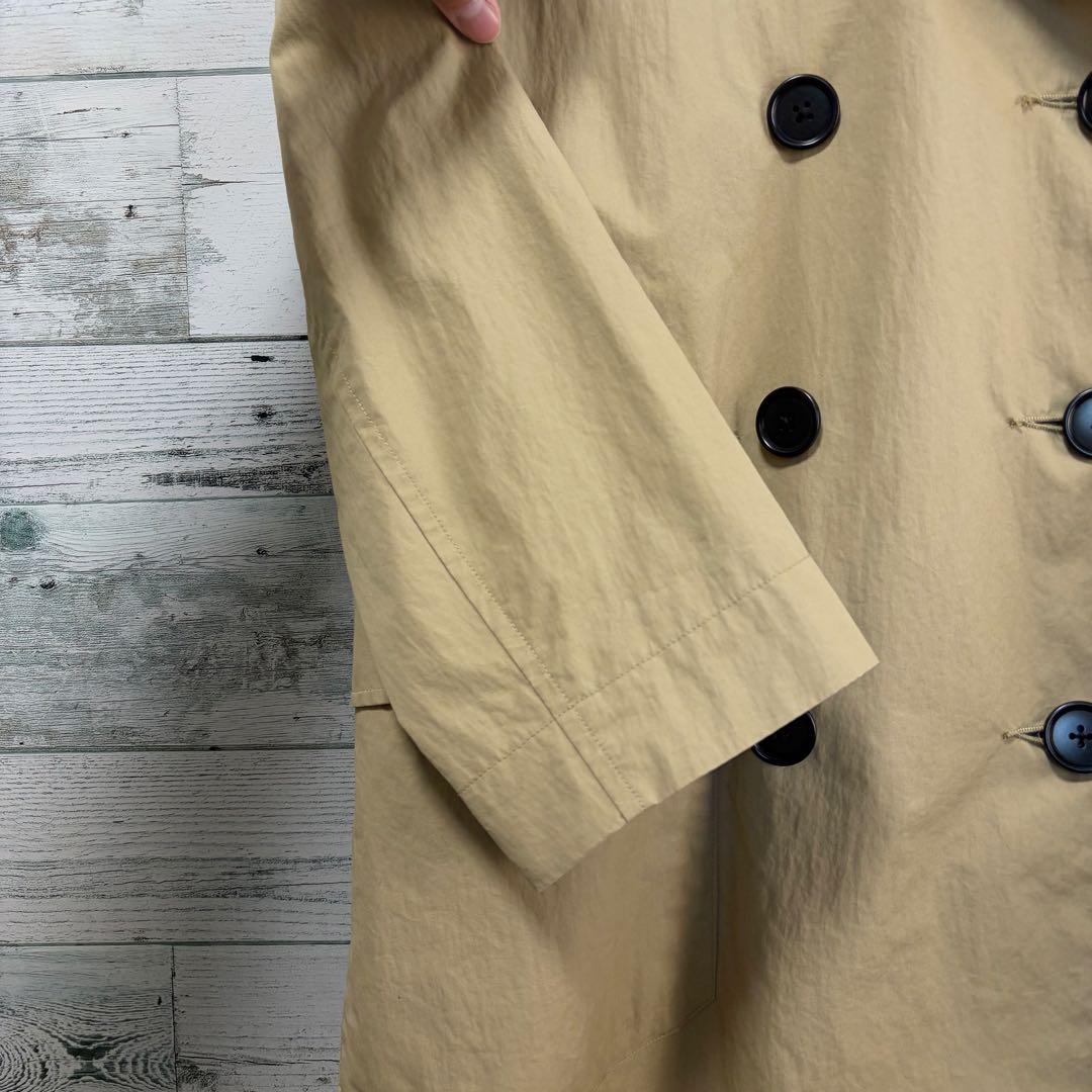 MHL, ドライワックスコットンナイロンコート　トレンチコート　ベージュ　38