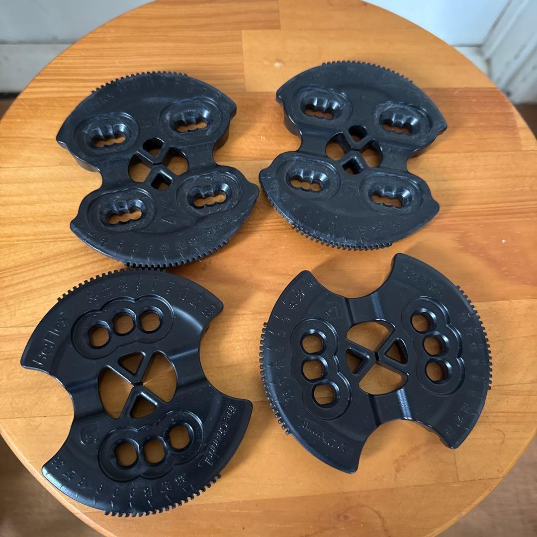 ボ*を様 BURTON LTD 木目　スノーボード ビンディング ブラック/サイ