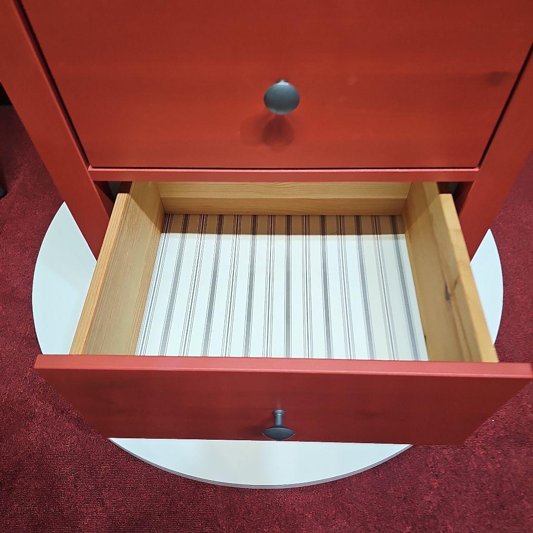 東京23区内送料無料 IKEA 廃盤 収納 タンス 赤