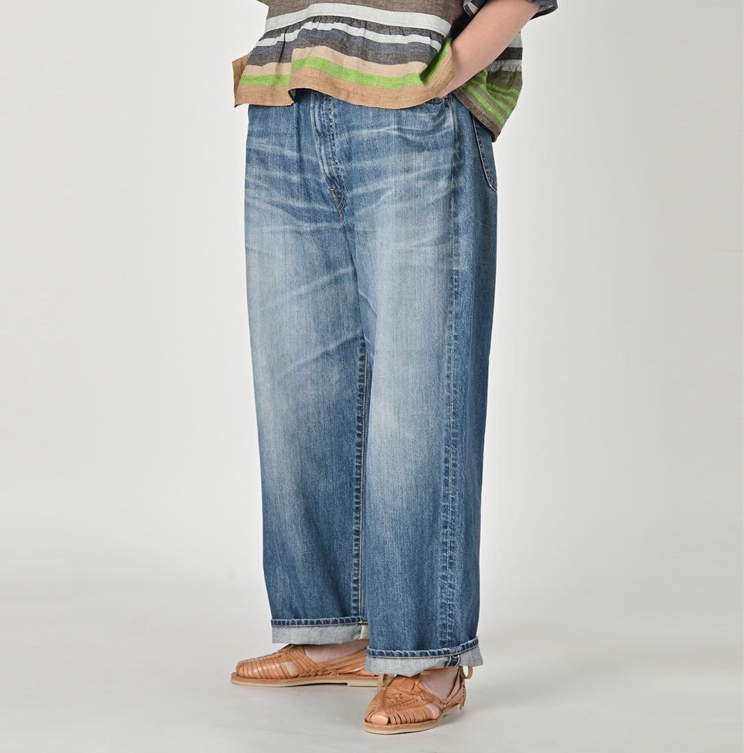 未使用タグ付き　45r デニム ライ麦デニムのシャルロット5