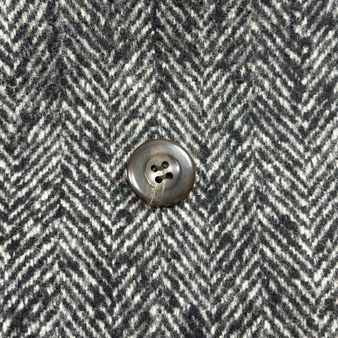 希少 46【23区】Moessmer ツイード ヘリンボーン ロングコート