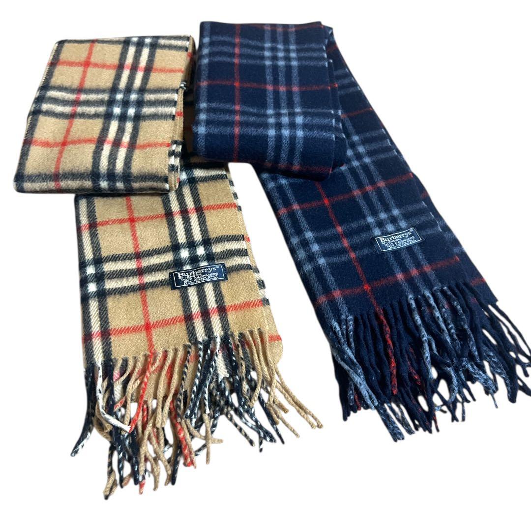 C*S様 ２枚セット　極美品　Burberry カシミア100% ノバチェック