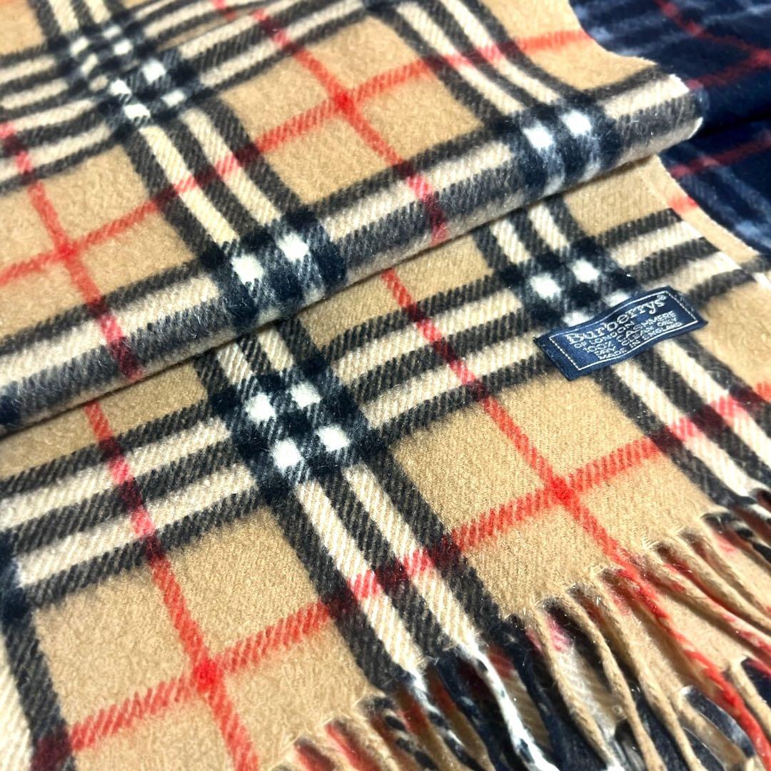 C*S様 ２枚セット　極美品　Burberry カシミア100% ノバチェック