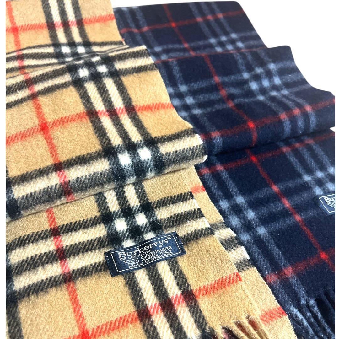 C*S様 ２枚セット　極美品　Burberry カシミア100% ノバチェック