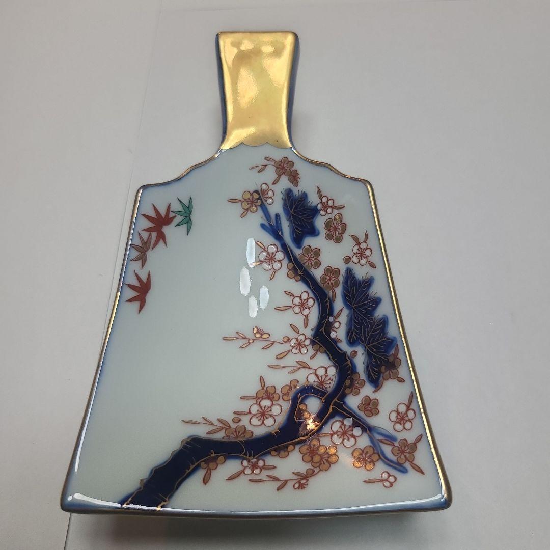 羽子板皿10セット 陶磁器皿 木箱付き