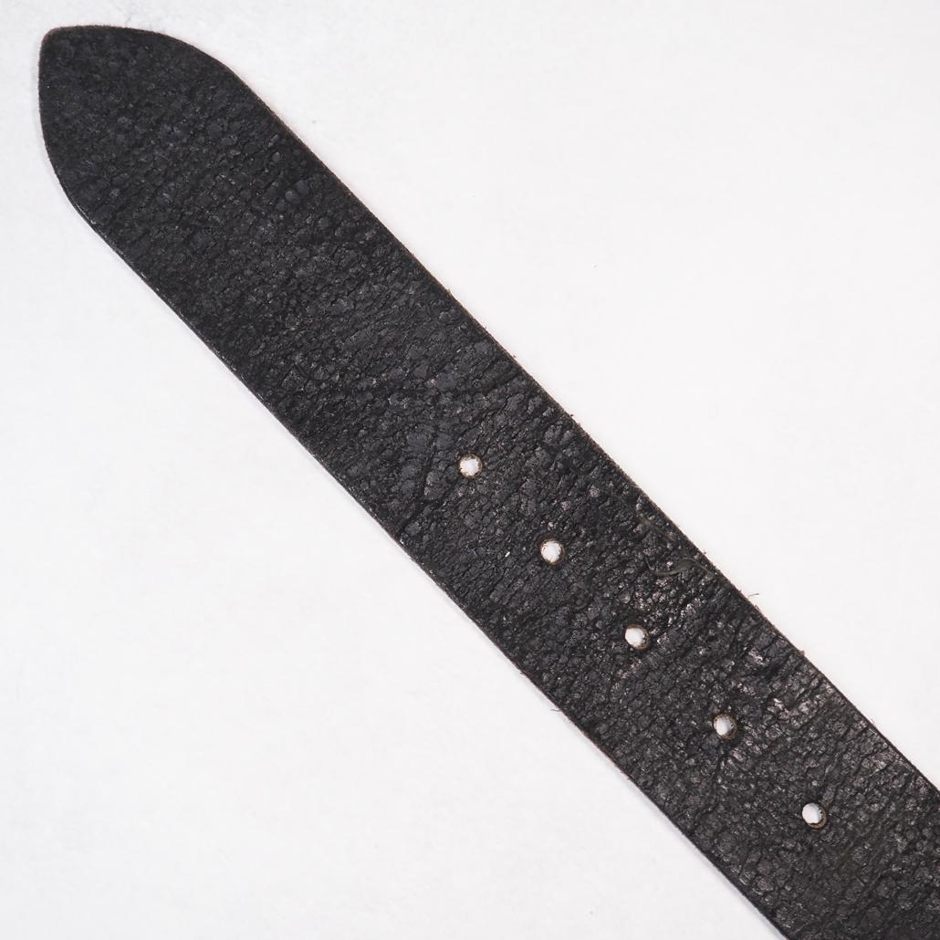 現行モデル RRL ディストレスト レザー ベルト ブラック 30