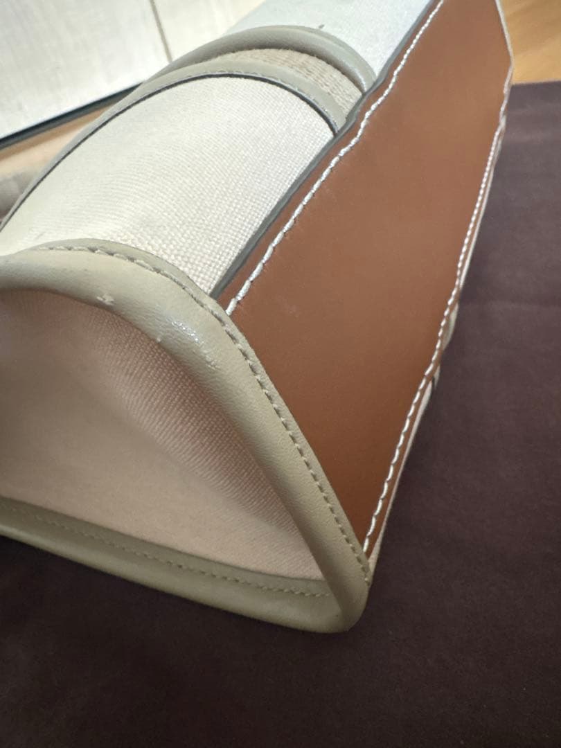 【ぴぴ】トリーバーチ キャンバス×レザー トートバッグ 2way