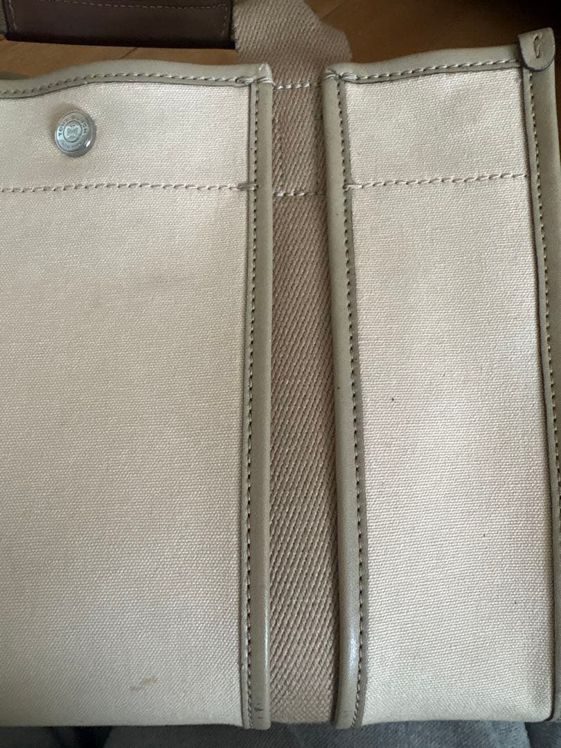 【ぴぴ】トリーバーチ キャンバス×レザー トートバッグ 2way