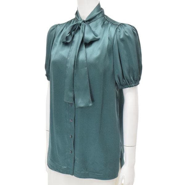 ：DOLCE&GABBANAドルチェアンドガッバーナ シルク 38 グリーン