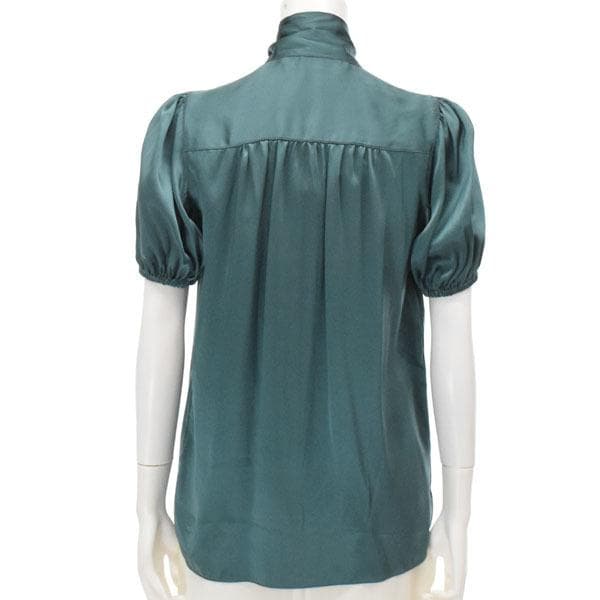 ：DOLCE&GABBANAドルチェアンドガッバーナ シルク 38 グリーン