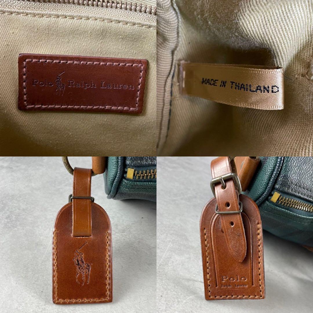 極美品✨ ポロラルフローレン ミニボストンバッグ PVC チャーム付き 37