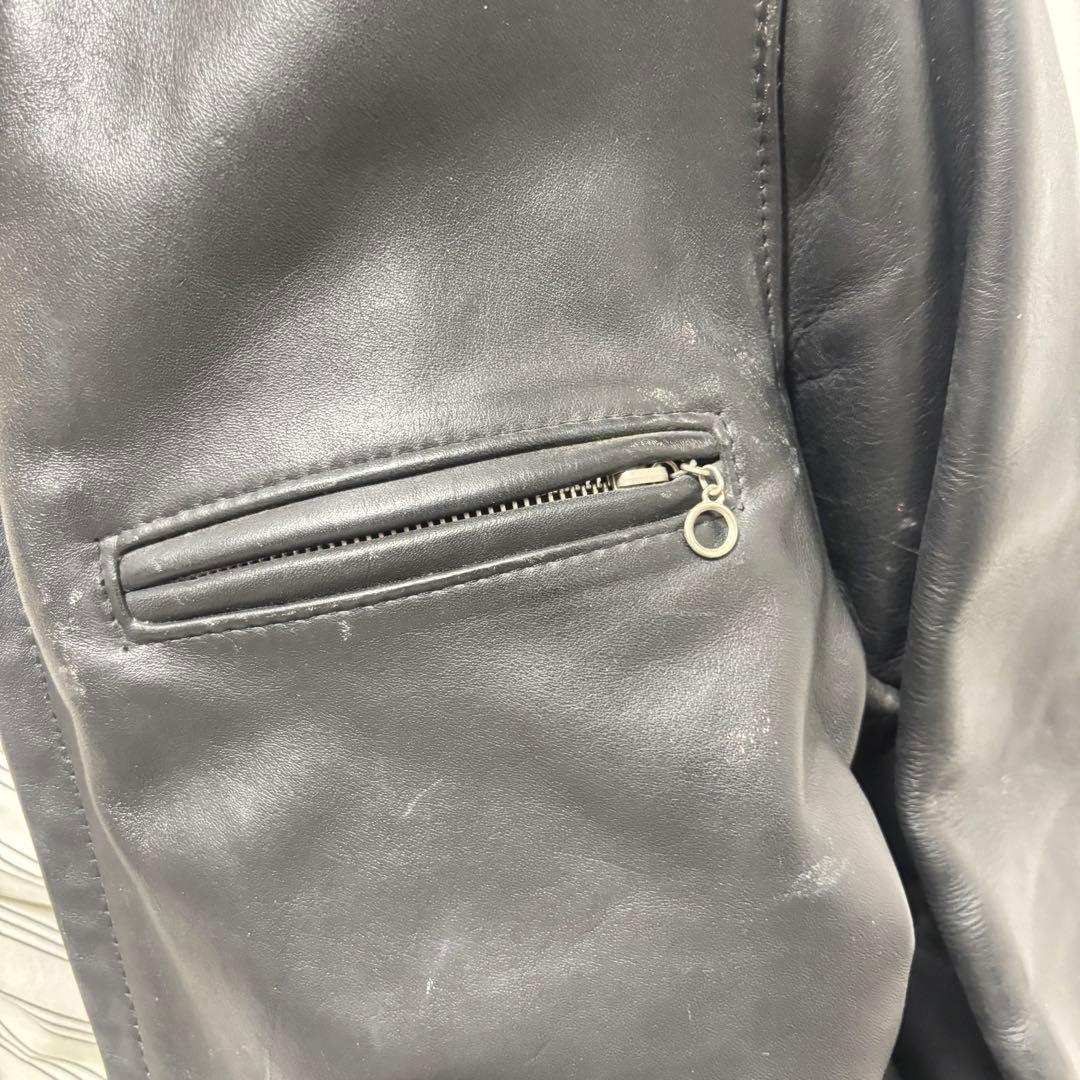 人気✨schott 641 レザージャケット　シングルライダース　本革　40 黒