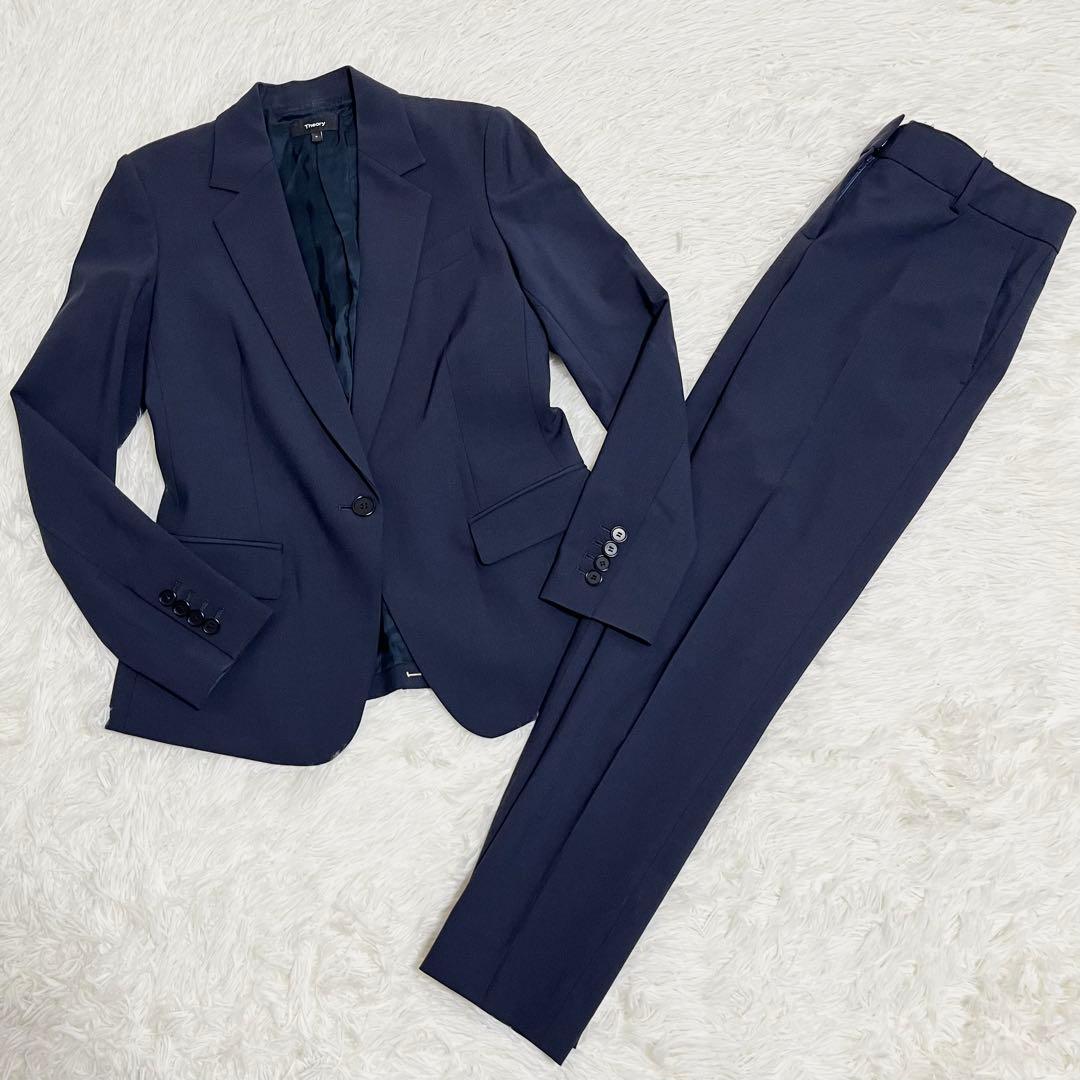 Theory パンツ セットアップ Tailor ネイビー 総裏地 S
