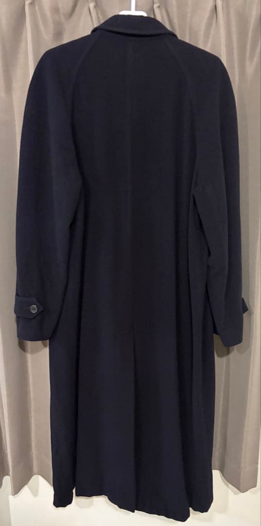 FENDI ロングコート　ブラック　比翼　古着　マキシ丈コート