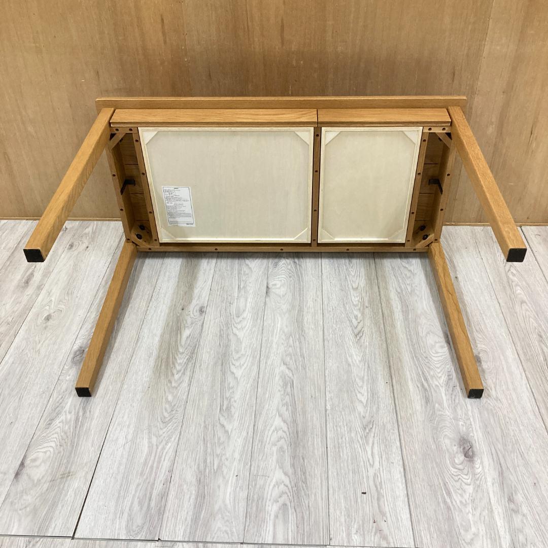 無印良品　オーク材　収納付きデスク　天然木　机