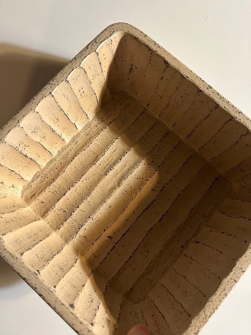 赤木明登　白漆　角皿ボウル