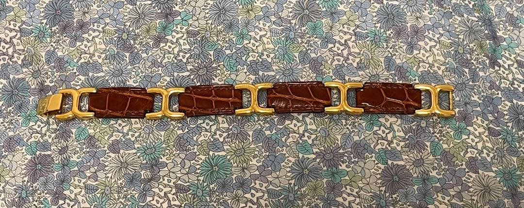 HERMÈS ブラウンレザーブレスレット（箱なし）