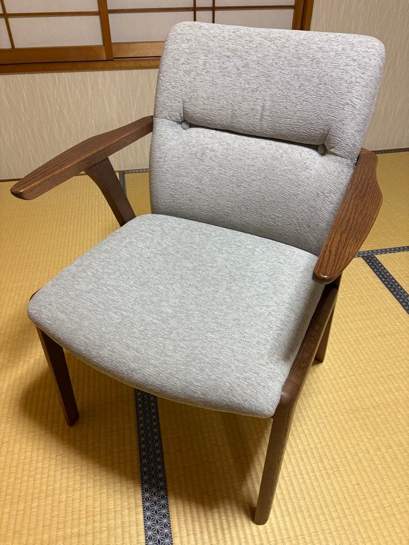 【美品】モリタインテリア 国産品 ジェント (JENT) アームLチェア