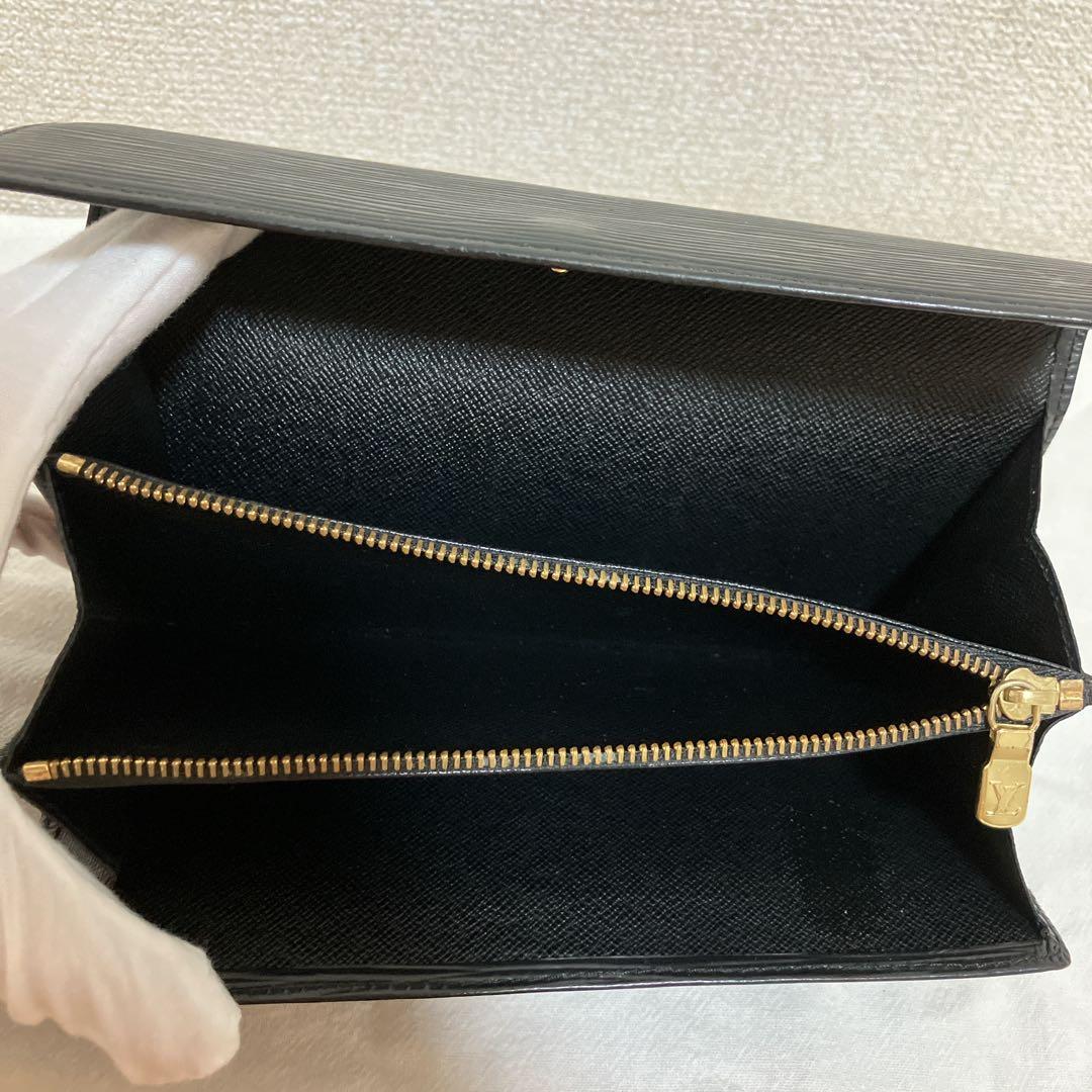 ✨美品✨ルイヴィトン　二つ折り　長財布 ポルトモネ クレディ ノアール