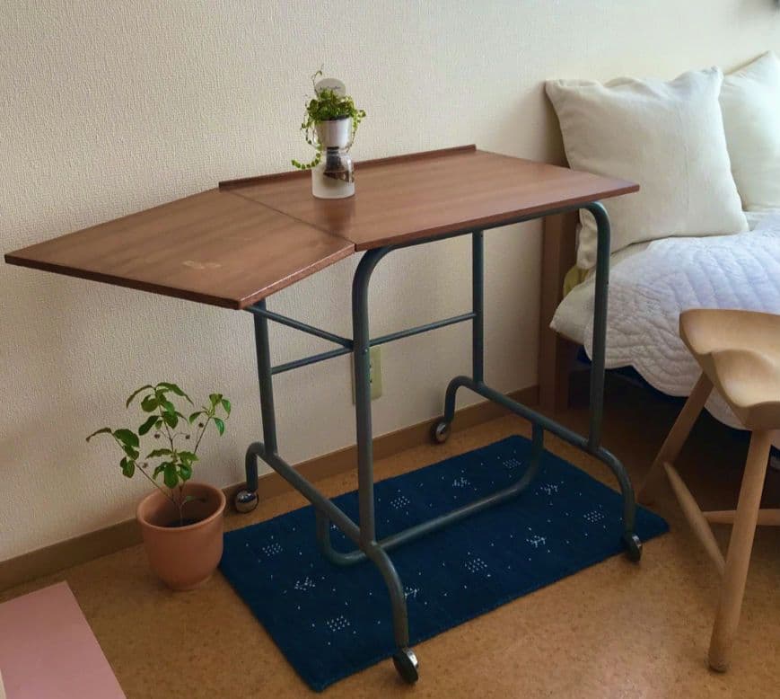 karf購入 デンマーク製 ビンテージ ドロップリーフ サイズテーブル ワゴン