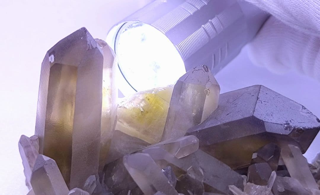 スモーキーシトリン　クラスター　（小）浄化　魔除け　厄除け　金運　ゼウスクォーツ