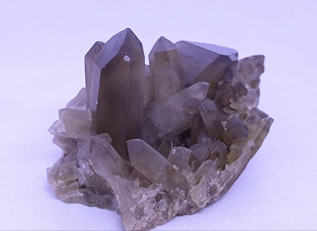 スモーキーシトリン　クラスター　（小）浄化　魔除け　厄除け　金運　ゼウスクォーツ