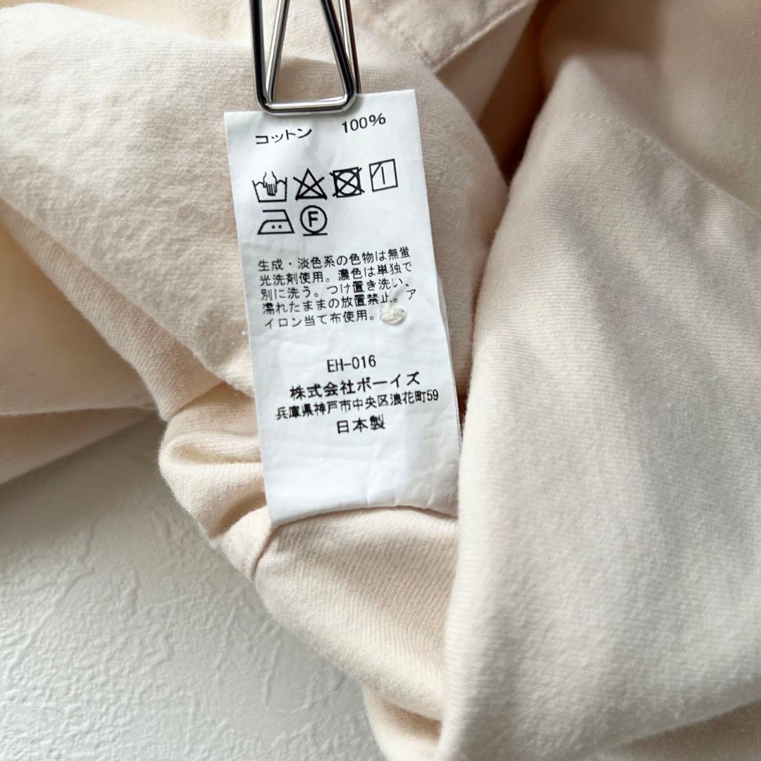 DANTON 日本製 バンドカラー フランネルシャツ 42