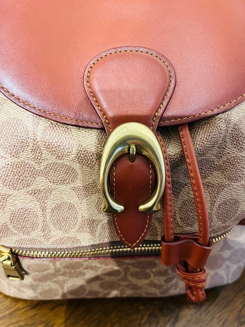 Coach リュック ベージュ/ブラウン