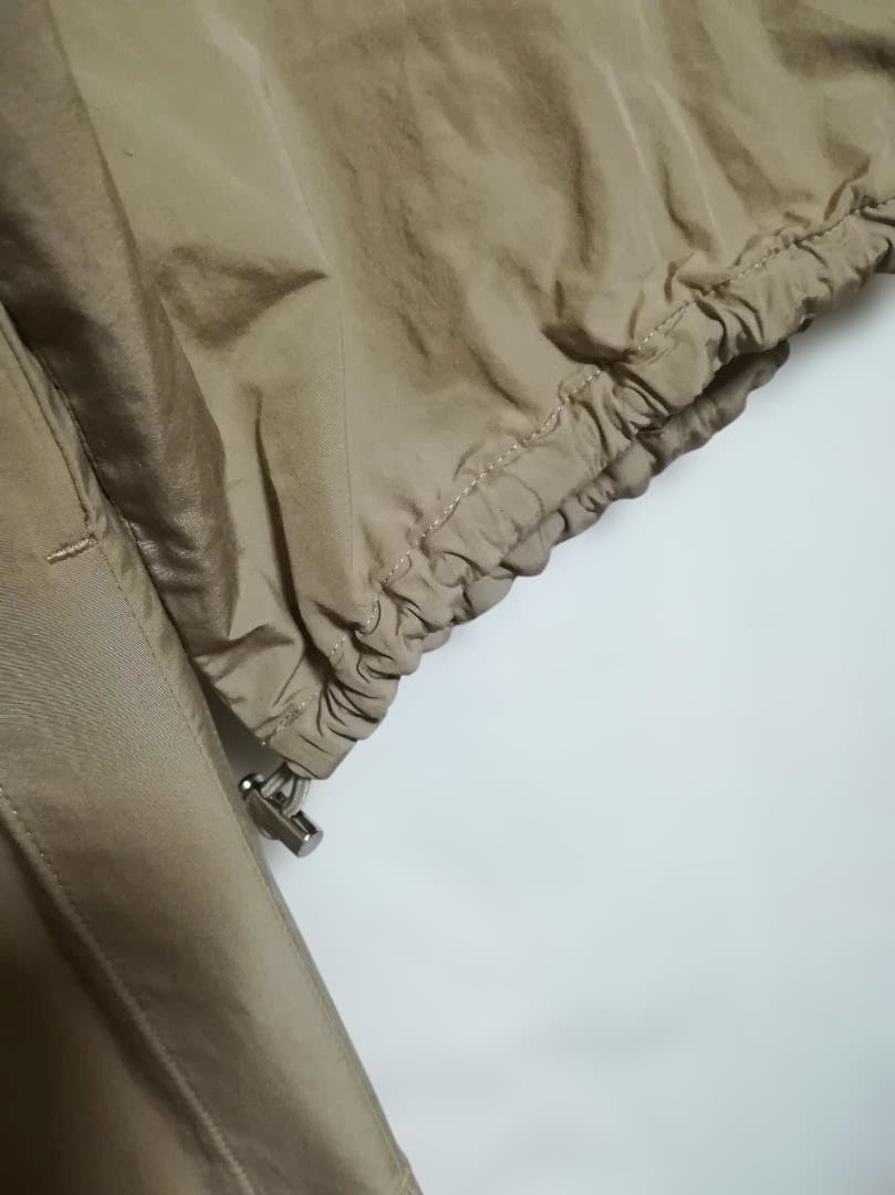 ebure ライトタフタ ノーカラードルマンスリーブコート ベージュ サイズ38