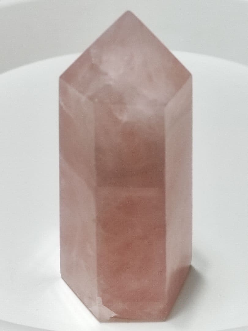 パワーストーン　天然石　ローズクォーツ　ポイント　600g　No.334