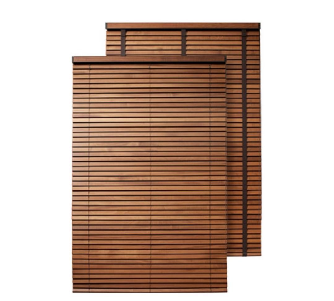 ナニック ウッドブラインド W 200cm, H 100cm キャラメル(S)