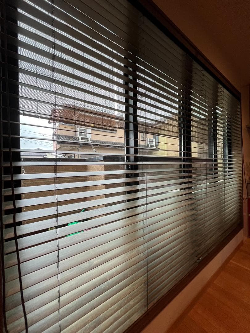 ナニック ウッドブラインド W 200cm, H 100cm キャラメル(S)