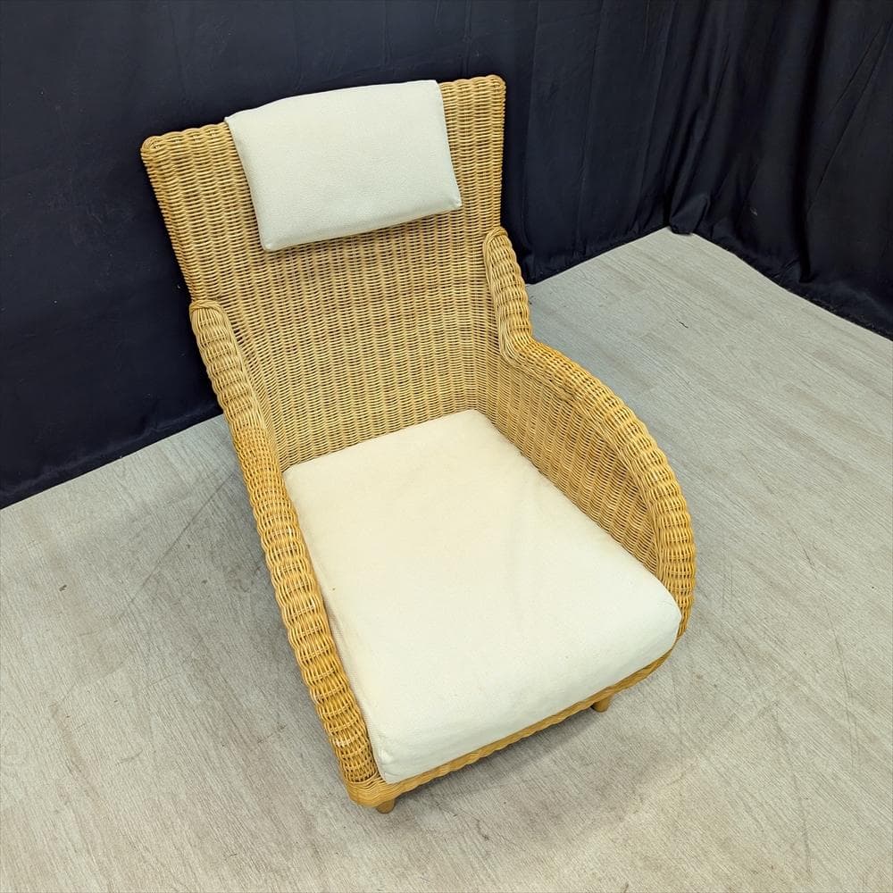 カサブランカ　ラタン 籐　シングルソファ　一人掛け　ラウンジチェア　アームチェア