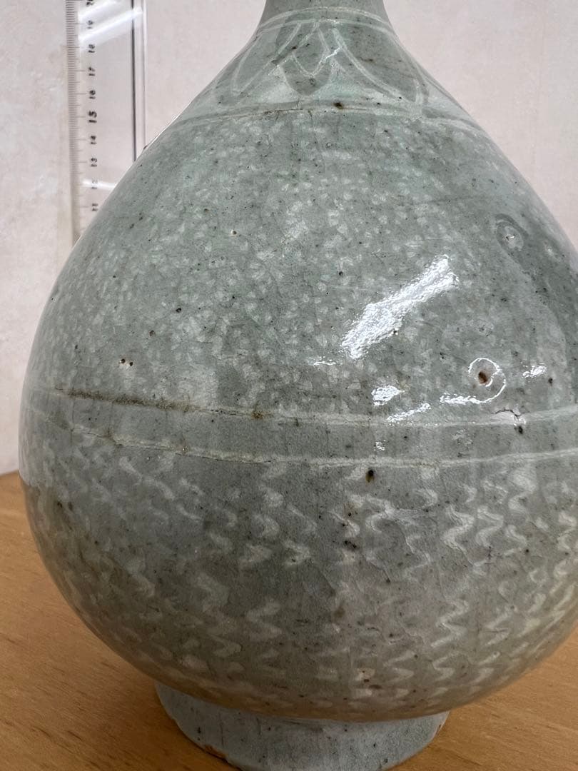 中国　朝鮮李朝高麗徳利　古美術　唐物コレクション韓国骨董　アンティーク江戸　青磁