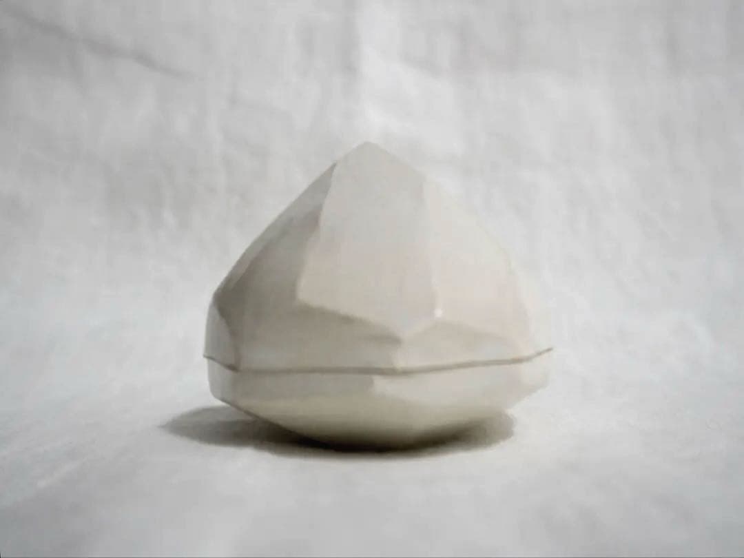 中里花子_ 蓋物　ダイアモンド　塩入れ