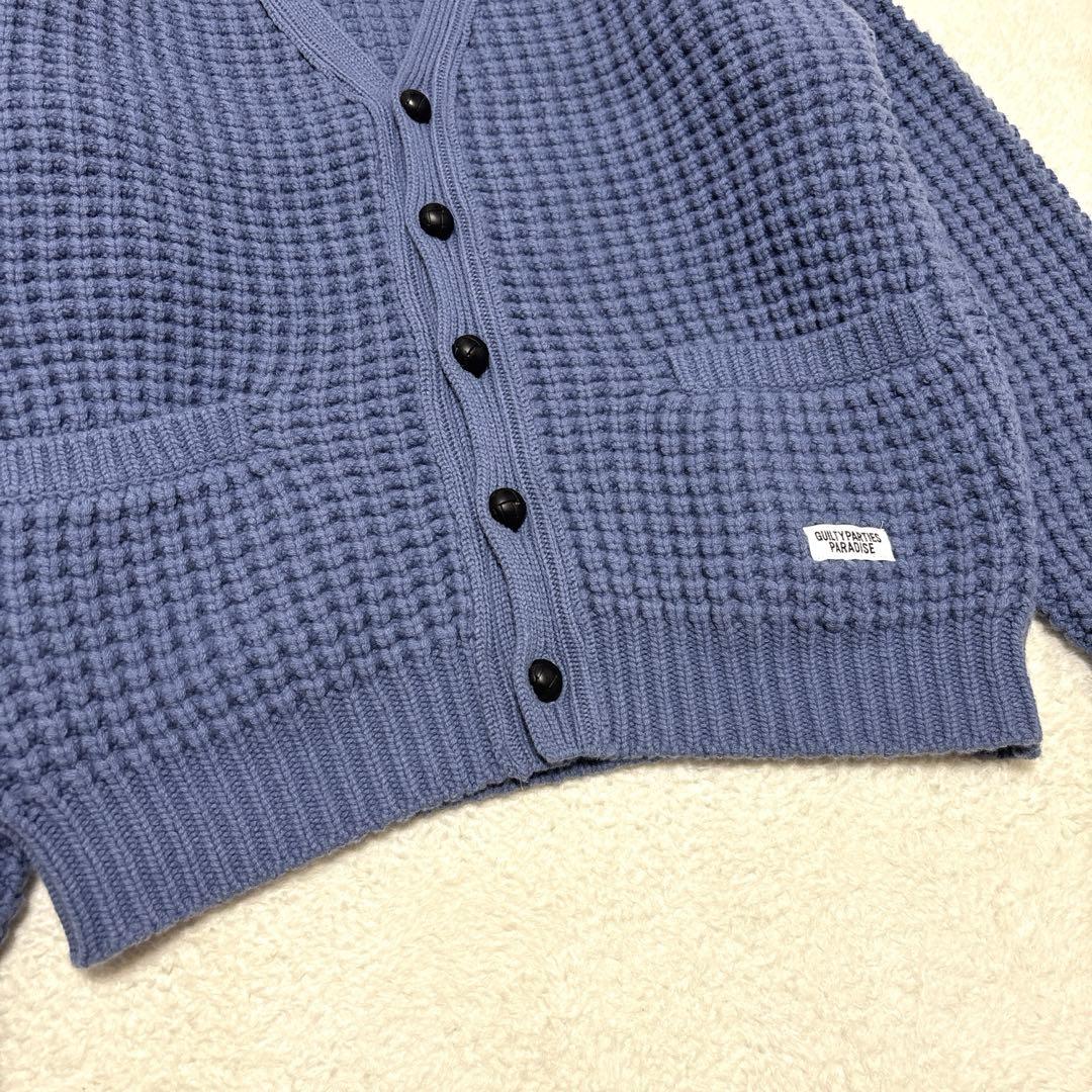 トップス WACKO MARIA 24AW WAFFLE KNIT CARDIGAN XL