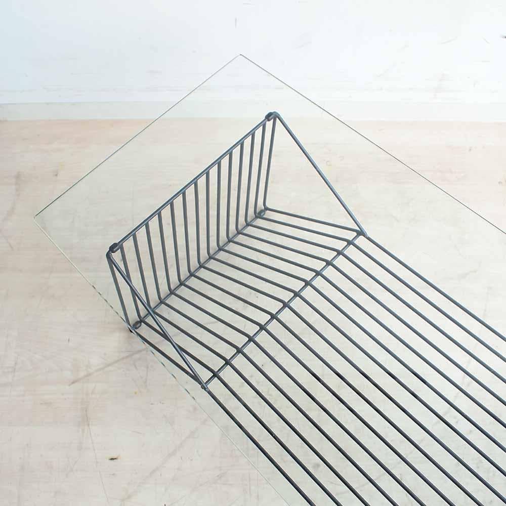 ポストモダンデザイン ガラス リビングテーブル アシンメトリー ZR24420