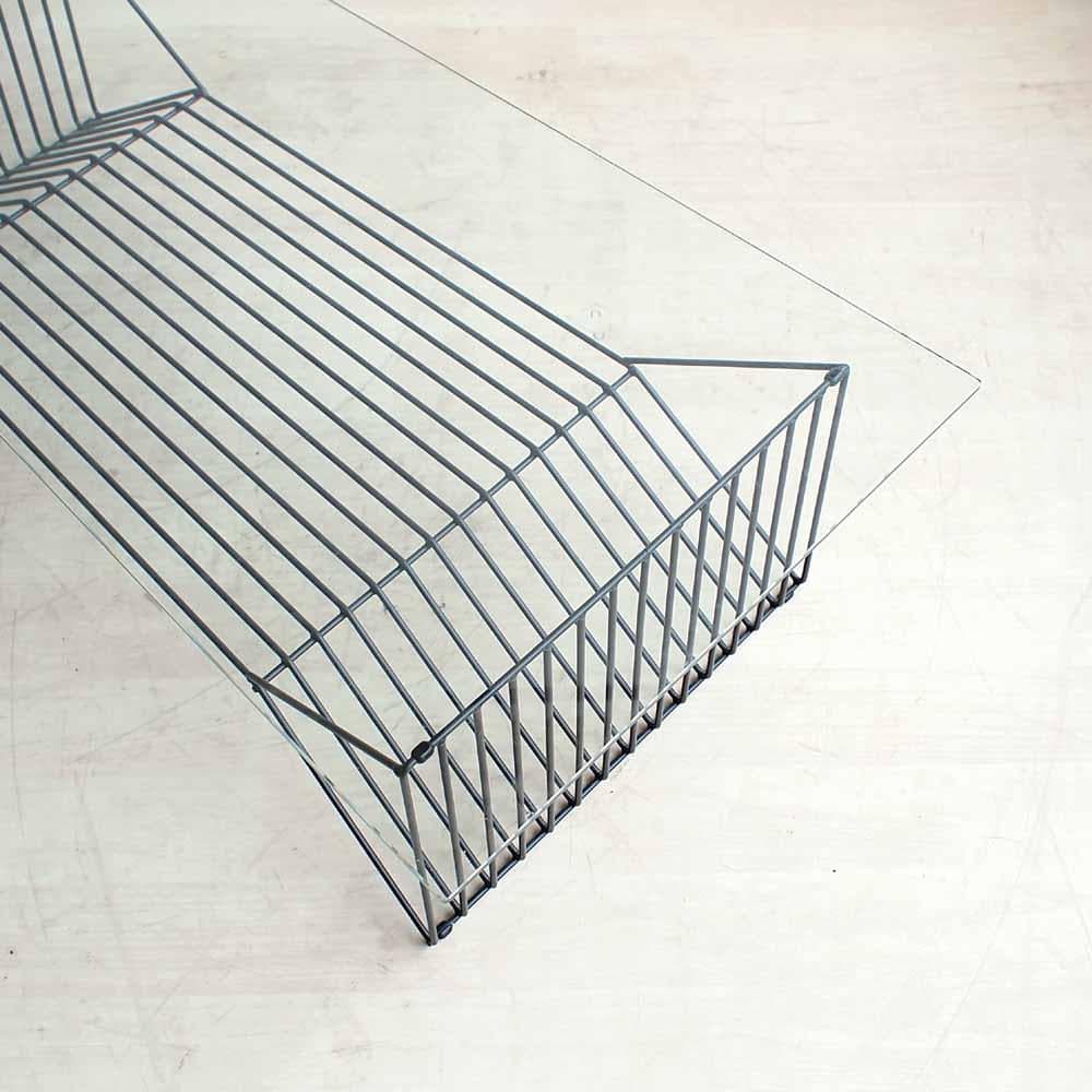 ポストモダンデザイン ガラス リビングテーブル アシンメトリー ZR24420