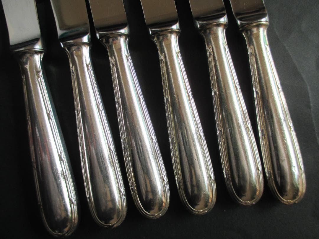 ☆仏蘭西銀器クリストフルシルバー　ナイフ6本セット　クリストフルホテル仕様