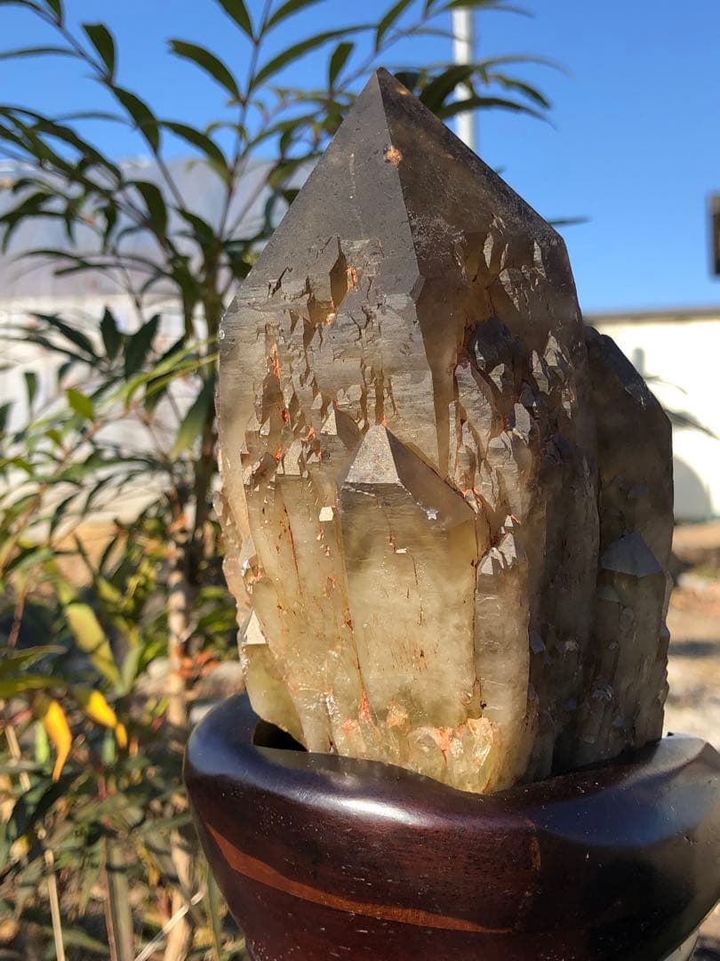 ✳極みの逸品 1.16kg 綺麗　茶トリン　クラスター 天然石