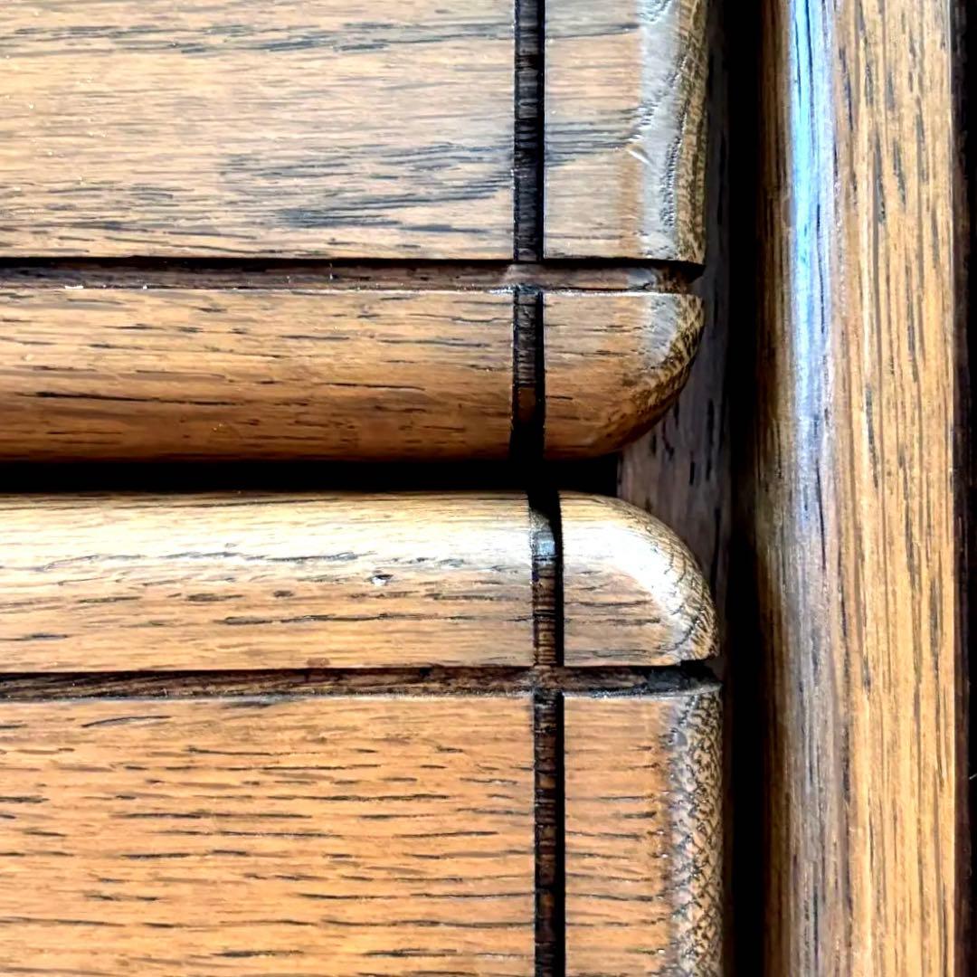 【一点物｜フランス製ヴィンテージキャビネット】オーク材×真鍮取手｜収納｜送料込み