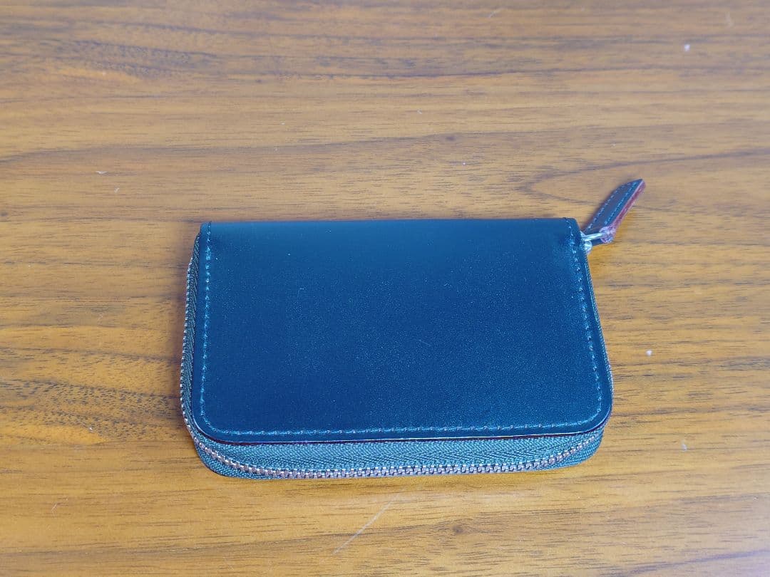 土屋鞄　ブライドル　ファスナーパース　カードケース　ダークグリーン