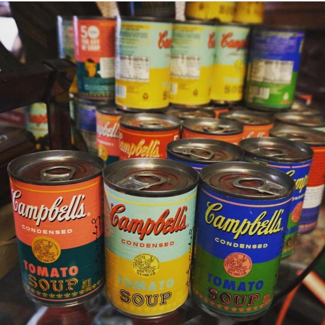 ビンテージ1980’sデッドストック!キャンベルスープ総柄プリントエプロン